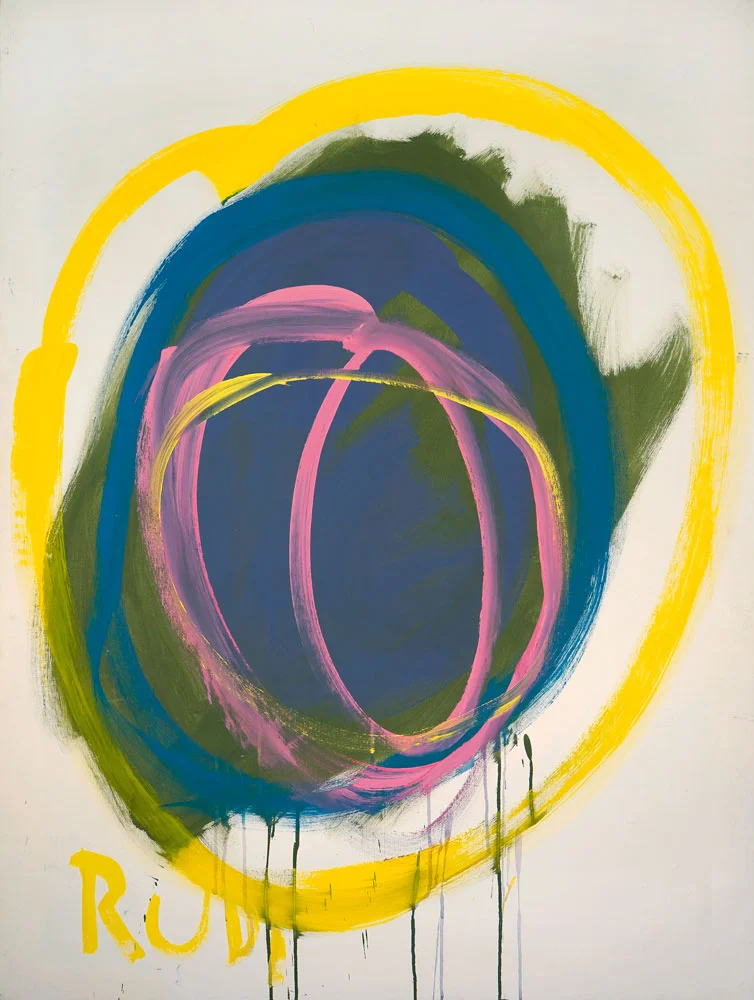 Gemälde: O.T., 2017, Acryl auf Molino, 120 x 90 cm, Kunstsammlung Raiffeisen Niederösterreich-Wien