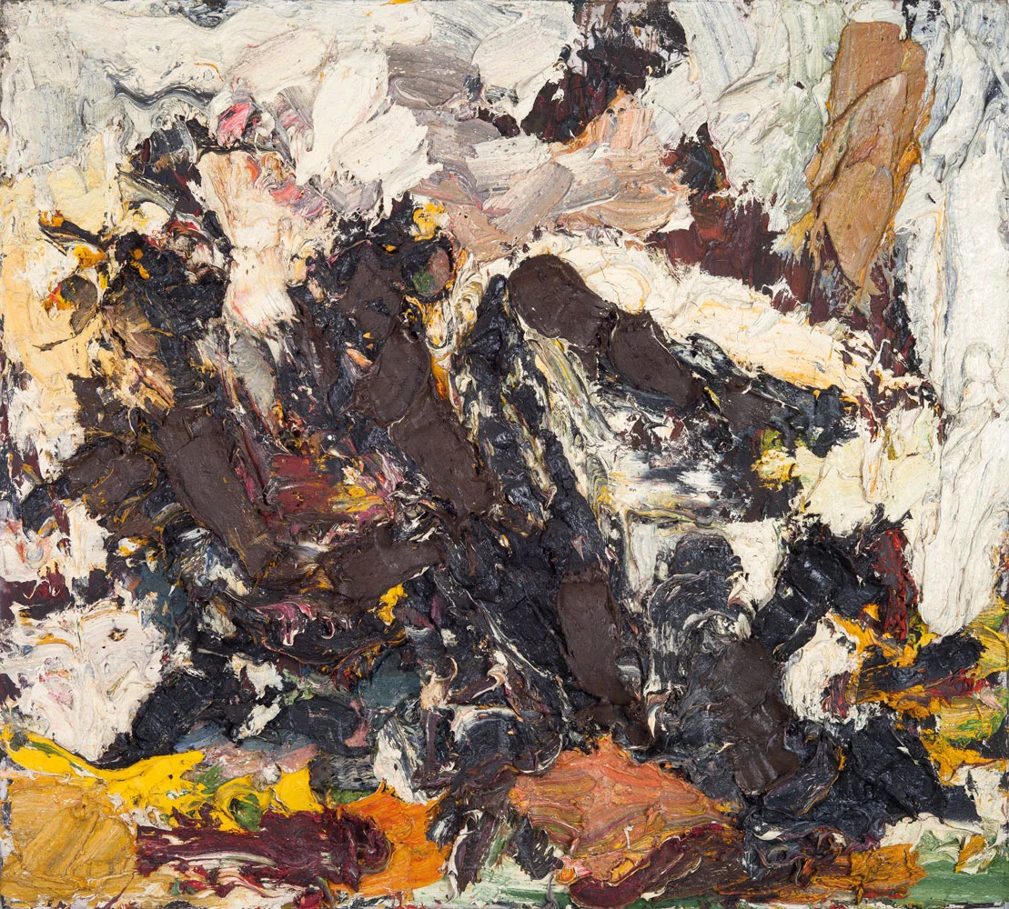 Gemälde: Wurzelstock, Öl auf Leinwand, 133 x 143 cm, Kunstsammlung Raiffeisen Niederösterreich-Wien