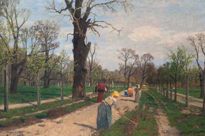 Tina Blau: Frühlingslandschaft, um 1900